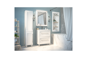 Зеркало Misty Марта 70х84 белое - 2