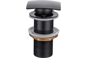 Донный клапан для раковины Allen Brau Infinity Square 5.21025-31 чёрный матовый