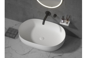 Раковина чаша Armadi Art Monaco овальная, белая матовая (879-50)