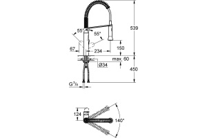 Смеситель Grohe K7 31379DC0 для кухонной мойки - 3