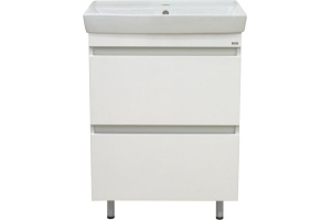 Тумба под раковину Misty Енисей 50 белая глянцевая