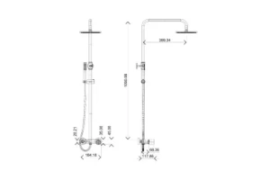 Душевая стойка Boheme Stick черная матовая - 3