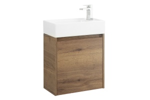 Тумба с раковиной Belbagno Kraft Mini 50 L темное дерево