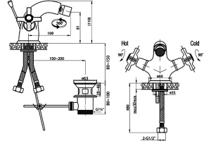 Смеситель Cezares Lord LORD-BS1-01 для биде - 2