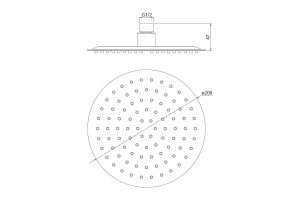 Верхний душ Iddis 00320RSI64 - 2