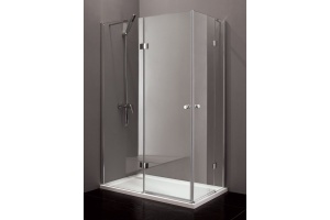 Душевой уголок Cezares Verona 120х100 хром стекло рифленое