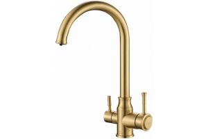Смеситель Steel Hammer SH 763 INOX BRONZE PVD для кухонной мойки