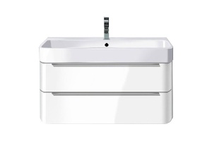 Тумба для комплекта Duravit Happy D.2 80, подвесная, белая глянцевая