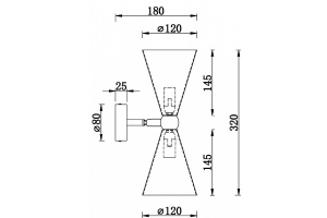 Бра Maytoni Vesper MOD108WL-02GB - 2