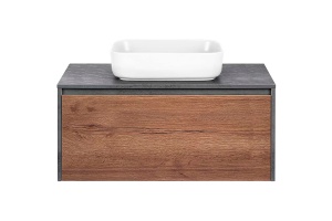 Тумба под раковину Vincea Chiara Mesa 100 серо-коричневая