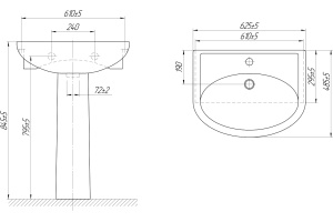 Раковина DIWO Кострома 0112 - 3