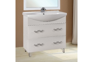 Тумба с раковиной Bellezza Маргарита 105 белая