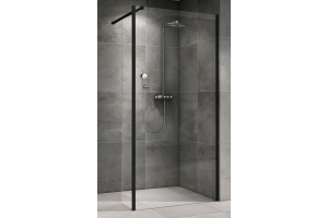 Душевая перегородка ABBER Immer Offen 100 профиль черный (AG66100B)