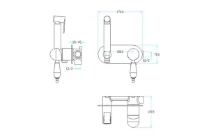 Гигиенический душ Boheme Brillante хром глянцевый - 2