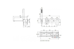 Смеситель для ванны Cezares Unika бронза (UNIKA-VDM2-02) - 3