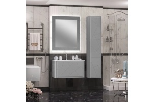 Зеркало с подсветкой Opadiris Луиджи 90 серый матовый - 3