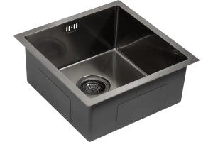 Мойка кухонная Paulmark Gerberg 44 темный хром - 2