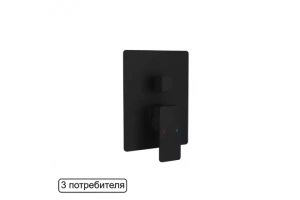 Смеситель для душа встраиваемый Excellent Keria черный матовый