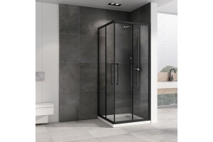 Душевой уголок ABBER Schwarzer Diamant 80х80 профиль черный (AG02080BH-S80B) - 2