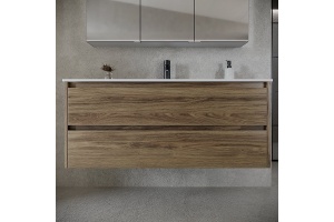 Тумба под раковину подвесная Sancos Libra 120 светлое дерево - 2