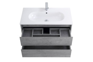 Тумба с раковиной BelBagno Kraft 90 серый - 3