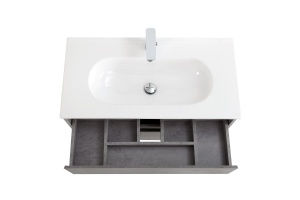 Тумба с раковиной BelBagno Kraft 80 серый - 3