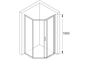 Душевой уголок RGW Passage PA-86 90x120 профиль хром стекло прозрачное - 3
