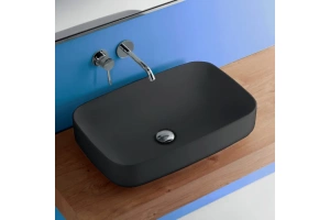 Раковина накладная Kerasan Tribeca 60 черный матовый (514131) - 2