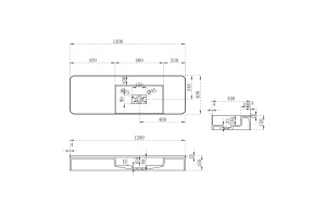 Подвесная раковина Vincea 120х40 белая матовая - 3