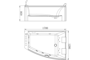 Акриловая ванна Orans BT-65100 XR - 2