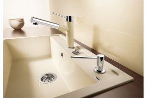 Смеситель для кухонной мойки Blanco Alta бежевый, хром (515328) - 2