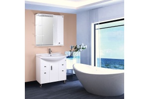 Зеркало-шкаф Onika Эльбрус 80 R с подсветкой белый  - 2