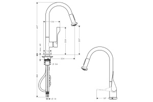 39835000 AX Citterio смеситель для кухни - 2