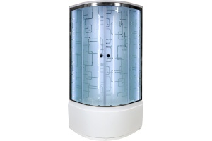 Душевая кабина DETO EM4590LED+GM с высоким поддоном, с сиденьем - 2