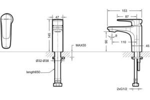 Смеситель Bravat Source F1173218CP-ENG для раковины - 2