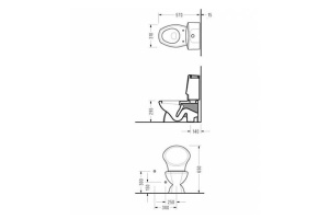 Унитаз детский Serel Children 8702DOGR - 2