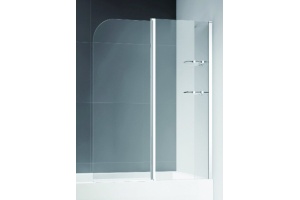 Шторка на ванну Cezares ECO-O-V-12-120/140-P-Cr-R стекло punto - 2