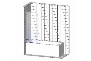 Шторки для ванной Ravak Chrome 100 см (7QRS0C00Y1) - 3