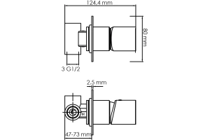 Смеситель для душа Wasserkraft Elbe черный матовый - 2