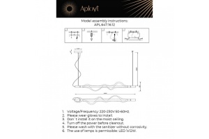 Подвесной светильник Aployt Adilin APL.647.16.12 - 3