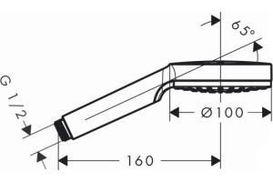 Душевая лейка Hansgrohe Crometta 1jet Green 26334400 - 3