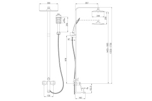 Душевая стойка Lemark Allegro LM5962CW - 2