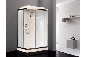 Душевая кабина Royal Bath HP 120х80 R профиль белый стекло матовое  - 2