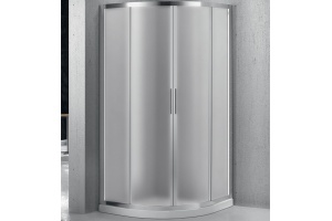 Душевой уголок BelBagno Sela 90х90 профиль хром стекло рифленое
