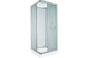 Душевая кабина Parly Frost FQ811 80x215, с поддоном, профиль сатин, стекло матовое