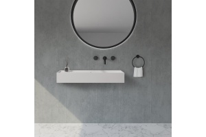 Раковина подвесная Abber Stein 80х36 белый матовый - 3