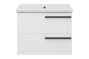 Тумба под раковину Misty Ненси 70 белая матовая - 2