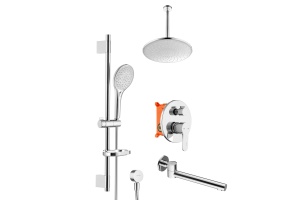 Swedbe Platta Душевой комплект со встроен.смесит. (с монтаж.боксом), верх.душем и повор.изливом 5543 - 3