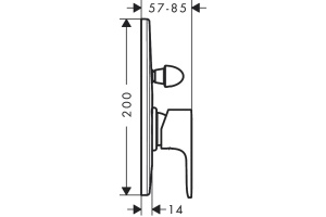Смеситель для ванны с душем Hansgrohe Rebris S 72449000 хром - 2