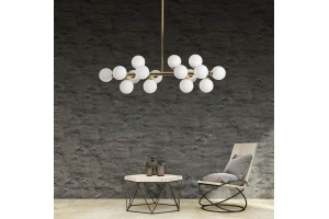 Люстра на штанге LUMINA DECO Marsiada LDP 6033-16 GD - 3